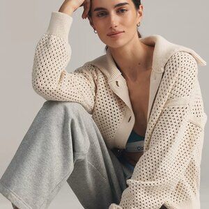 Varley Myrtle Buttondown Knit Top